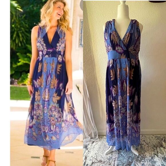 Soft Surroundings Dresses & Skirts - Soft surroundings floral dress size small